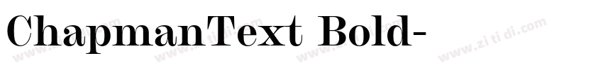 ChapmanText Bold字体转换 ChapmanText Bold字体转换